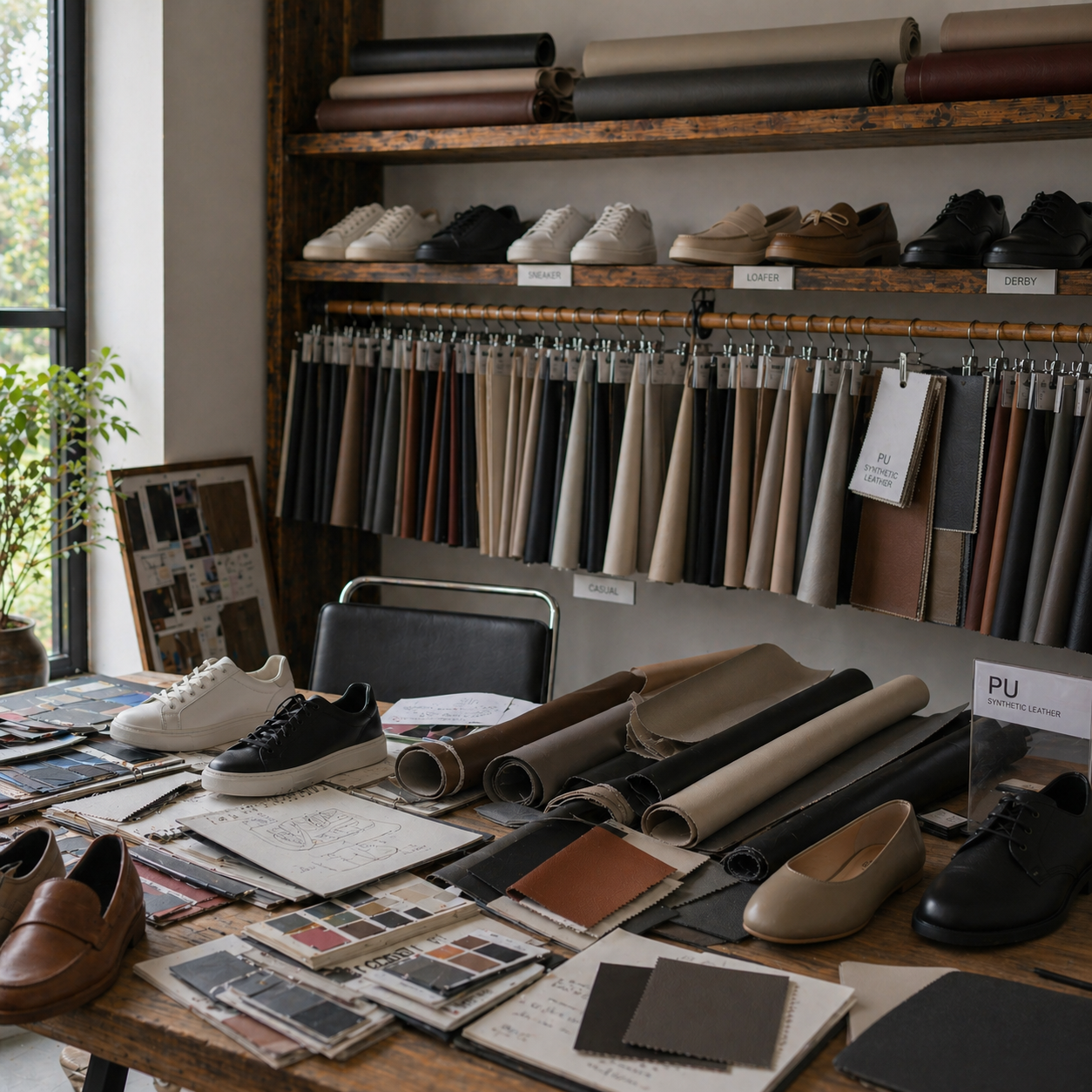 Synthetic leather for footwear applications